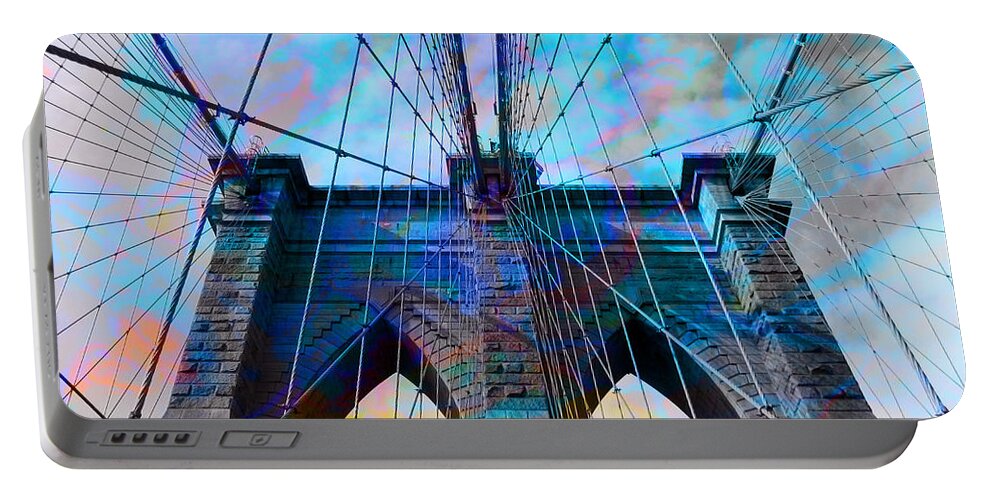 New York Portable Battery Charger featuring the photograph Brooklyn Bridge 2 by Ericamaxine Price