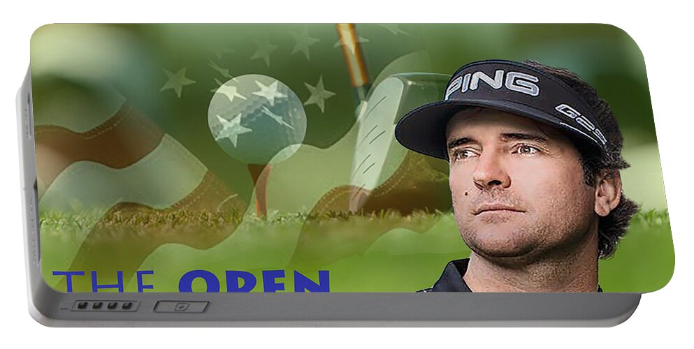 Golf Portable Battery Charger featuring the photograph Bubba Watson by Spikey Mouse Photography