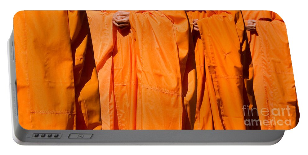Buddhist Monk Portable Battery Charger featuring the photograph Buddhist Monks 03 by Rick Piper Photography