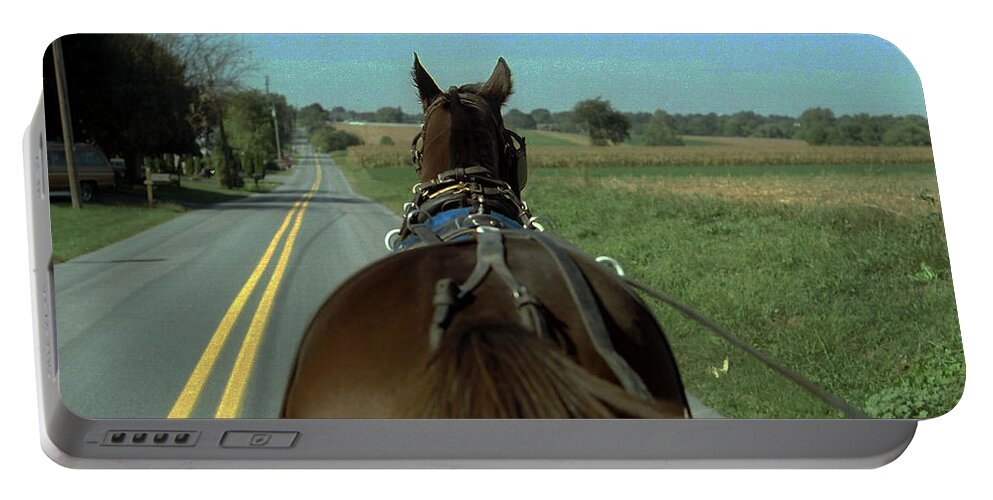 Landscape Portable Battery Charger featuring the photograph Buggy Ride by Joyce Wasser