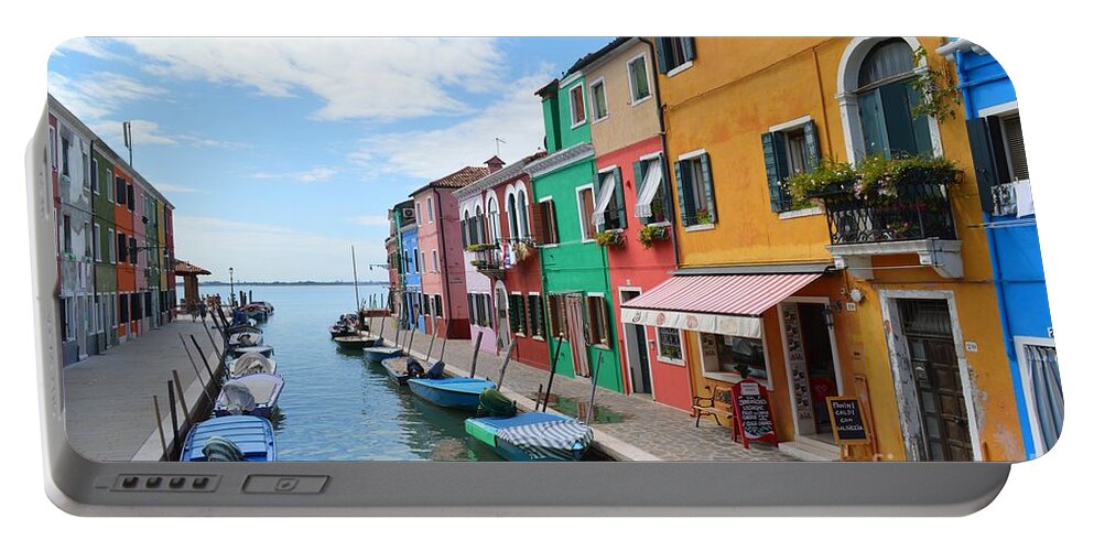 Venice Portable Battery Charger featuring the photograph Burano 6 by Ana Maria Edulescu