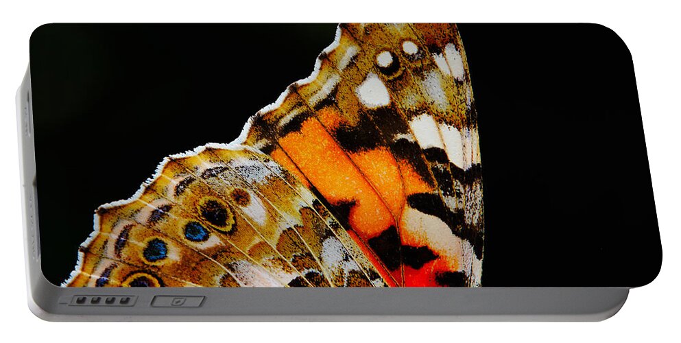 Colorful Portable Battery Charger featuring the photograph Butterfly wings by Nick Biemans