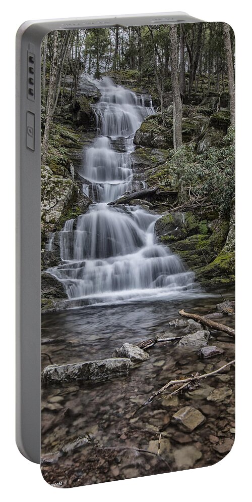 Waterfall Portable Battery Charger featuring the photograph Buttermilk by Erika Fawcett