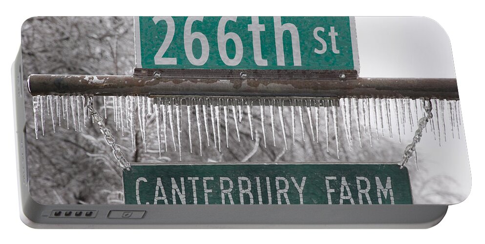 Canterbury Portable Battery Charger featuring the photograph Canterbury Ice by Terry Anderson