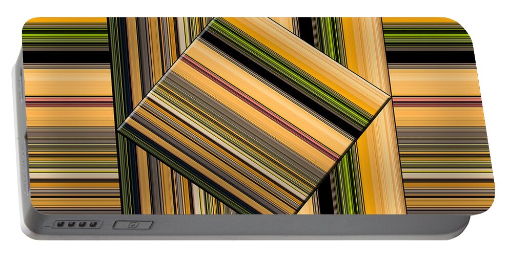 Abstract Extractions Portable Battery Charger featuring the digital art Cantina Abstract by Chuck Staley