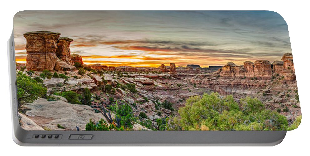 Pano Portable Battery Charger featuring the photograph Canyonlands National Park by Brett Engle