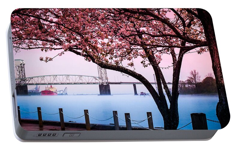 Riverscapes Portable Battery Charger featuring the photograph CAPE FEAR of WILMINGTON by Karen Wiles