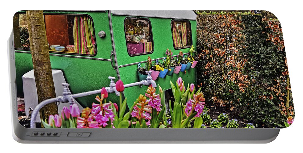 Travel Portable Battery Charger featuring the photograph Caravan Garden by Elvis Vaughn