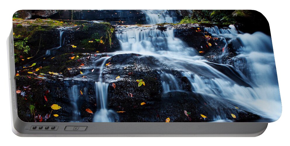 Waterfall Portable Battery Charger featuring the photograph Cascade In Cosby II by Douglas Stucky