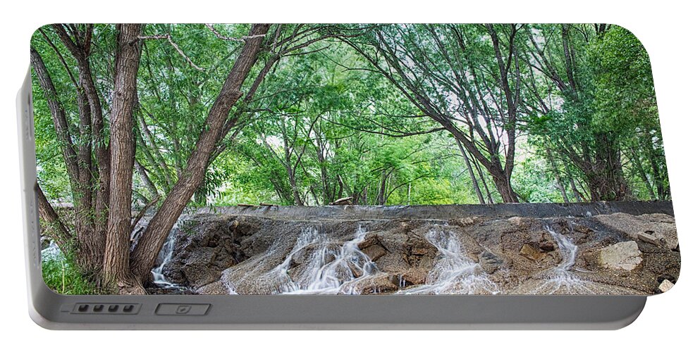 Waterfall Portable Battery Charger featuring the photograph Cascading Waterfall by James BO Insogna
