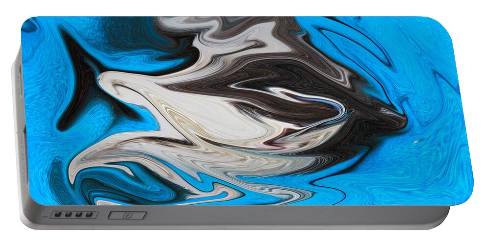 Abstract Portable Battery Charger featuring the photograph Abstract Cat Fish by Linsey Williams