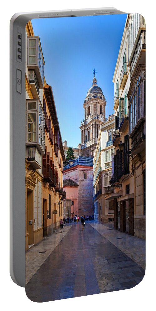 Photography Portable Battery Charger featuring the photograph Cathedral De La Encarnation De Malaga by Panoramic Images
