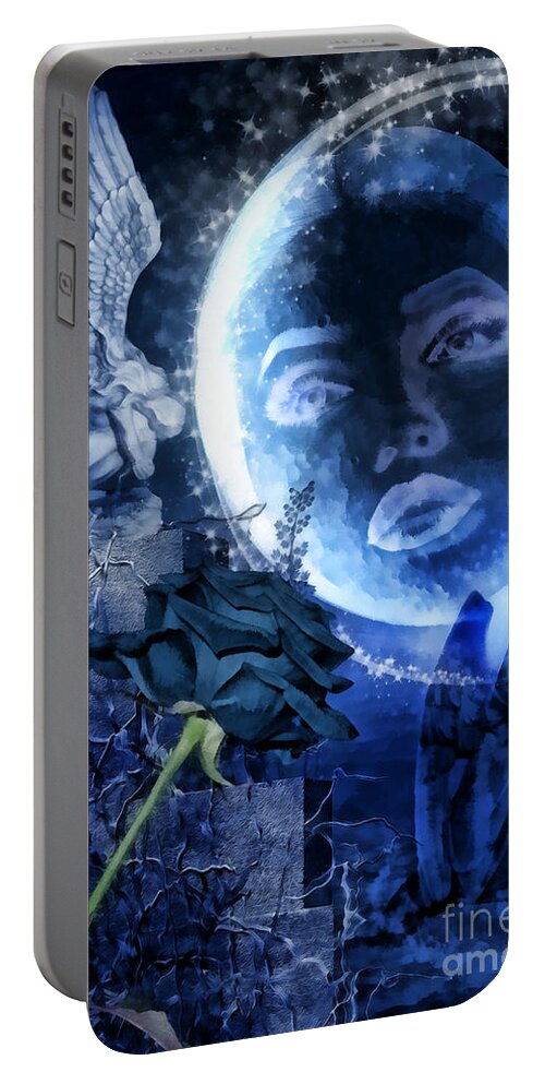 Celestine Portable Battery Charger featuring the digital art Celestine by Mo T