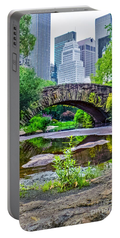Nature Portable Battery Charger featuring the photograph Central Park Nature Oasis by Charlie Cliques