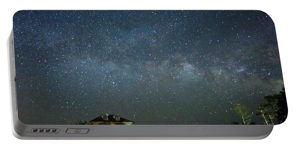 Milky Way Portable Battery Charger featuring the photograph Chadwick's Sky at Night by Paula OMalley