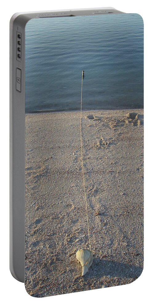Island Portable Battery Charger featuring the photograph Champagne Chillin by Robert Nickologianis