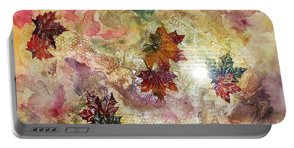 Water Color Abstract Portable Battery Charger featuring the mixed media Change In You II by Yael VanGruber