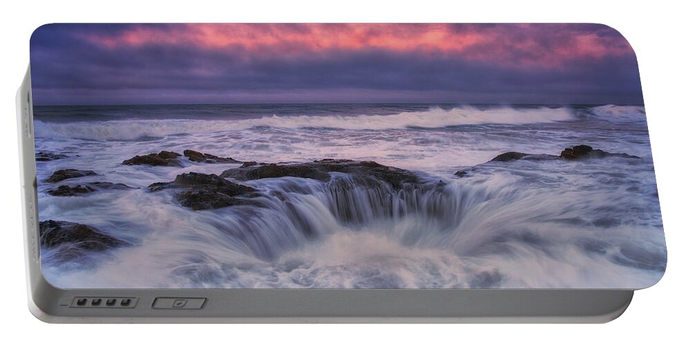 Oregon Portable Battery Charger featuring the photograph Chaos at the Well by Darren White