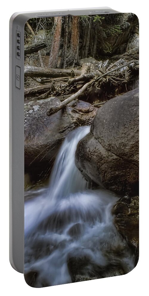 Falls Portable Battery Charger featuring the photograph Chasm Falls by Ellen Heaverlo