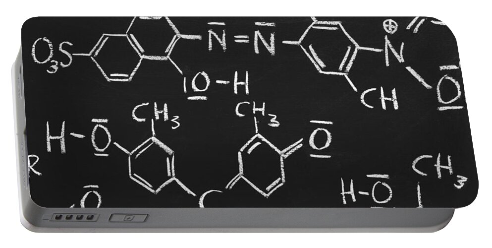 Formula Portable Battery Charger featuring the photograph Chemical Formulas by Chevy Fleet
