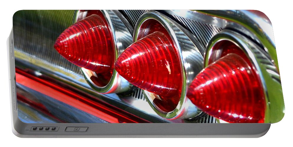 Stoplights Portable Battery Charger featuring the photograph Chevy-1 by Dean Ferreira