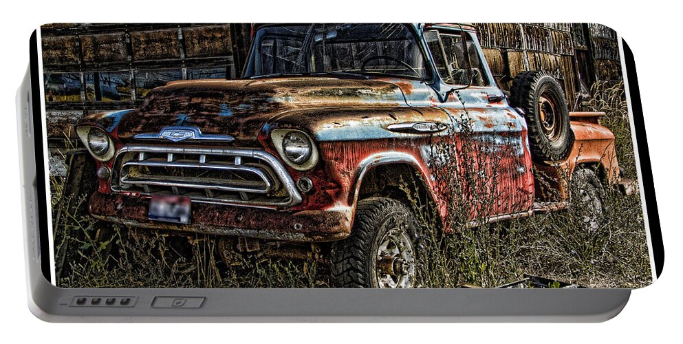 Ron Roberts Photography Portable Battery Charger featuring the photograph Chevy Truck by Ron Roberts