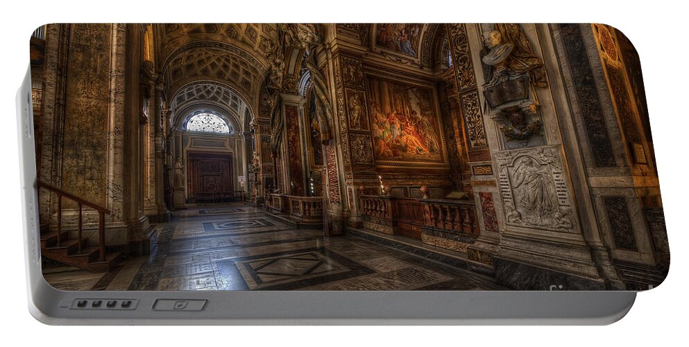 Yhun Suarez Portable Battery Charger featuring the photograph Chiesa San Luigi dei Francesi 2.0 by Yhun Suarez