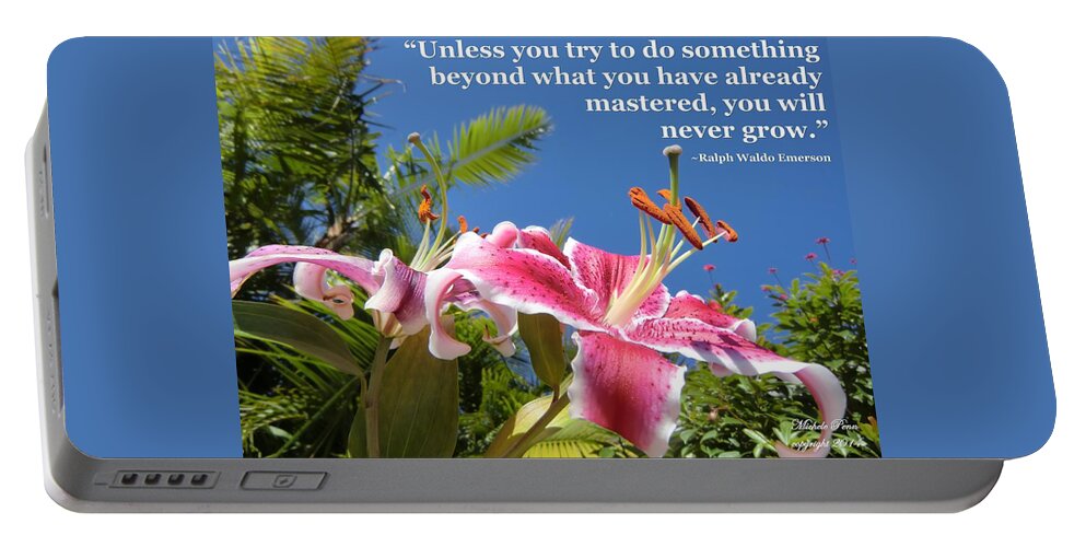 Choose Your Quote Portable Battery Charger featuring the photograph Choose your Quote Choose Your Picture 18 by Michele Penn