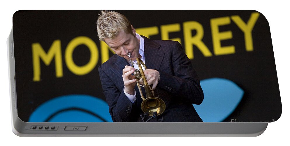Craig Lovell Portable Battery Charger featuring the photograph Chris Botti Plays Trumpet by Craig Lovell