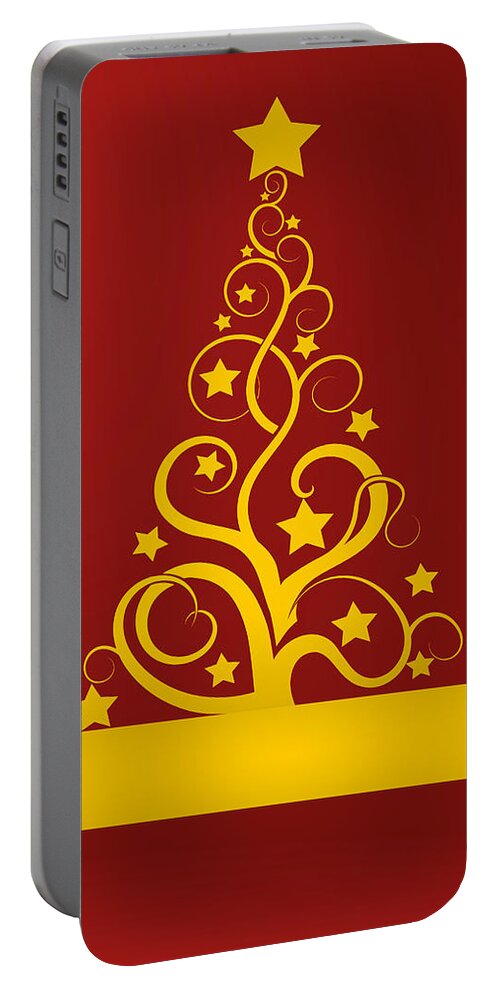 Christmas Portable Battery Charger featuring the digital art Christmas card 9 by Martin Capek