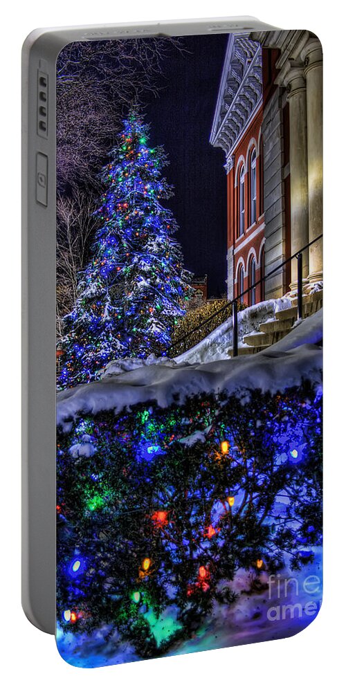 Christmas Portable Battery Charger featuring the photograph Christmas On The Square by Scott Wood