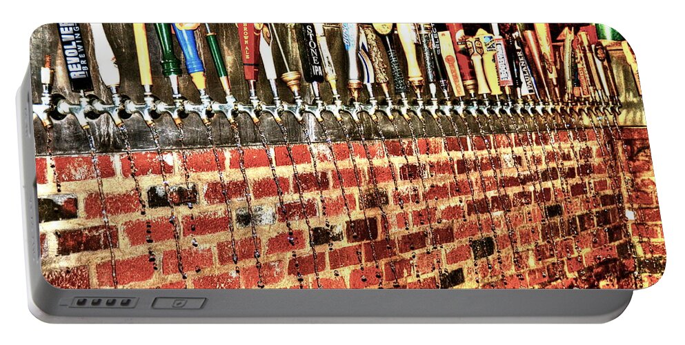 Beer Portable Battery Charger featuring the photograph Chug by Debbi Granruth