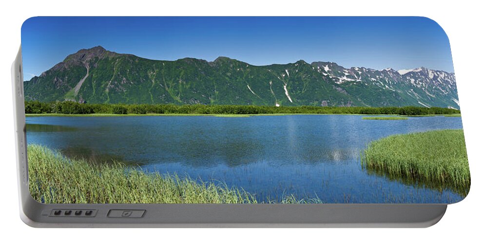 Photography Portable Battery Charger featuring the photograph Chugach Mountains At Prince William by Panoramic Images