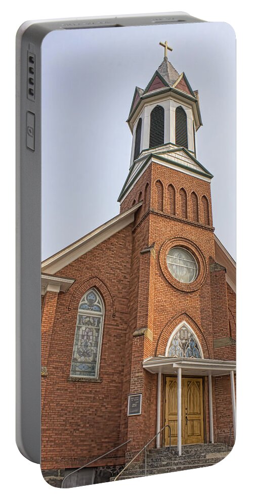 Church Portable Battery Charger featuring the photograph Church in Sprague Washington 3 by Cathy Anderson