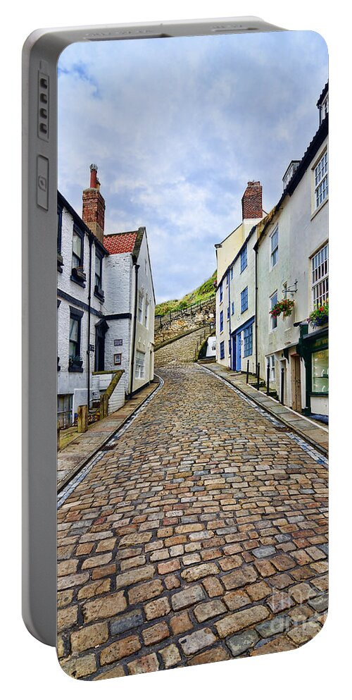 Whitby Portable Battery Charger featuring the photograph Church Lane Whitby by Steev Stamford