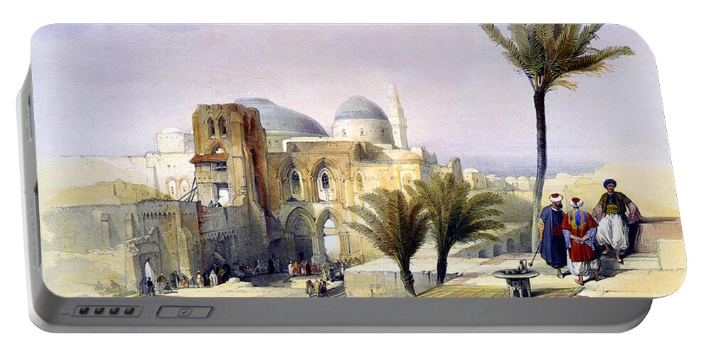 Church Of The Holy Sepulchre Portable Battery Charger featuring the photograph Church of the Holy Sepulchre in Jerusalem by Munir Alawi