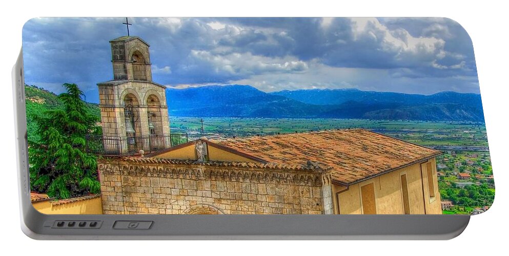 Church Portable Battery Charger featuring the photograph Church Steeple by Will Wagner
