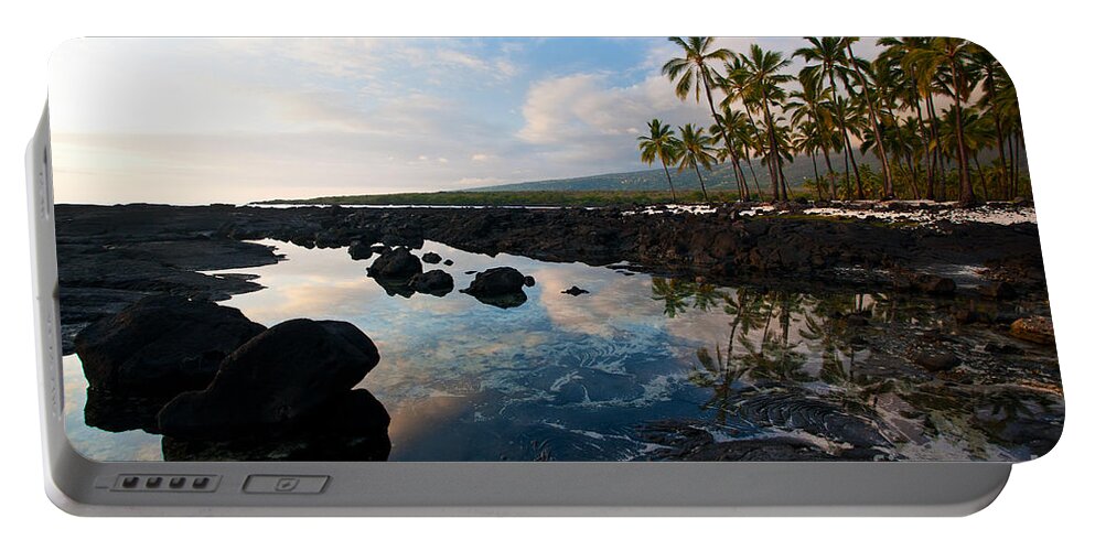 Hawaii Portable Battery Charger featuring the photograph City of Refuge Beach by Mike Reid
