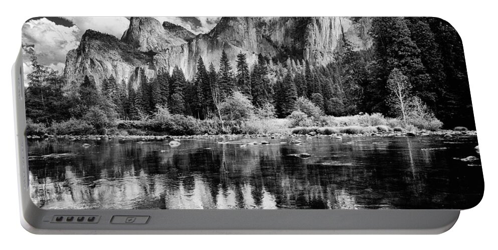 Clouds Portable Battery Charger featuring the photograph Classic Yosemite by Cat Connor