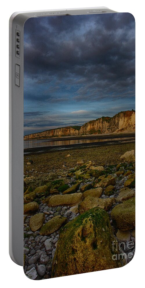 Cliffs Yport Portable Battery Charger featuring the photograph Cliffs At Yport by Brothers Beerens
