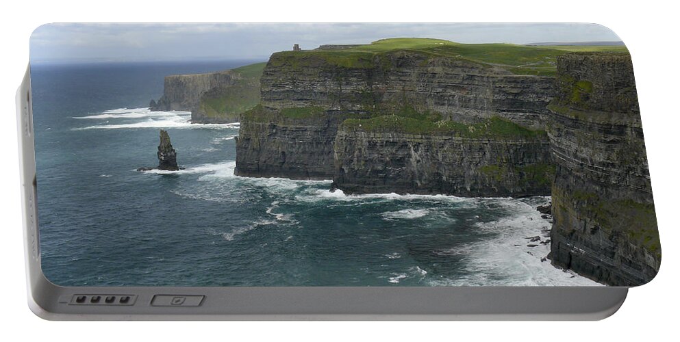Ireland Portable Battery Charger featuring the photograph Cliffs of Moher 3 by Mike McGlothlen