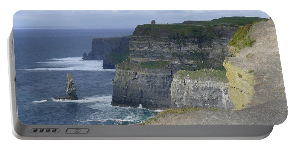 Travel Portable Battery Charger featuring the photograph Cliffs of Moher 4 by Mike McGlothlen