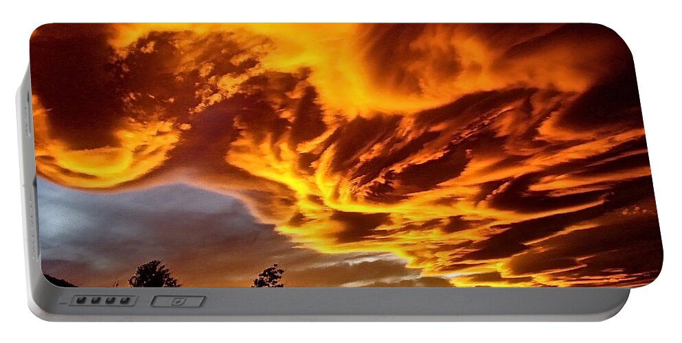 Clouds Portable Battery Charger featuring the photograph Clouds 2 by Pamela Cooper