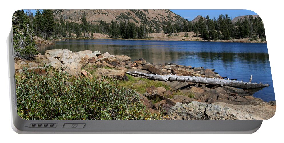 Lake Utah Landscape Uinta Mountain Summer Scenic No People Wilderness Portable Battery Charger featuring the photograph Clyde Lake by Brett Pelletier