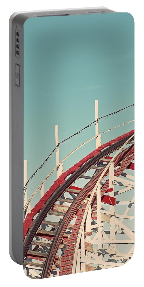 Roller Coaster Portable Battery Charger featuring the photograph Coast - California Coaster by Melanie Alexandra Price