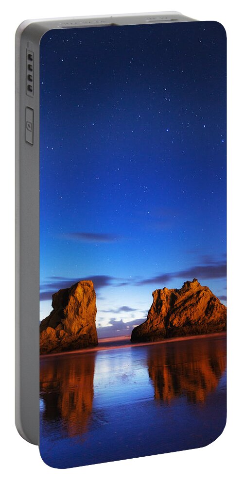 Oregon Portable Battery Charger featuring the photograph Coastal Twilight by Darren White