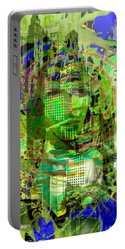 Cobwebs Of The Mind Portable Battery Charger featuring the digital art Cobwebs Of the Mind by Seth Weaver