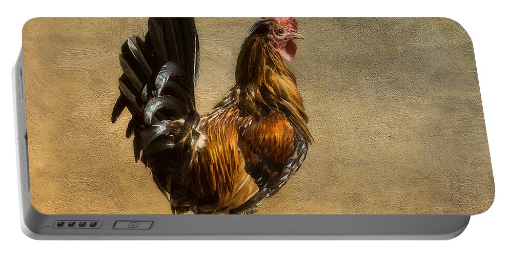 St. Croix Portable Battery Charger featuring the photograph Cock of the Walk by Betty LaRue