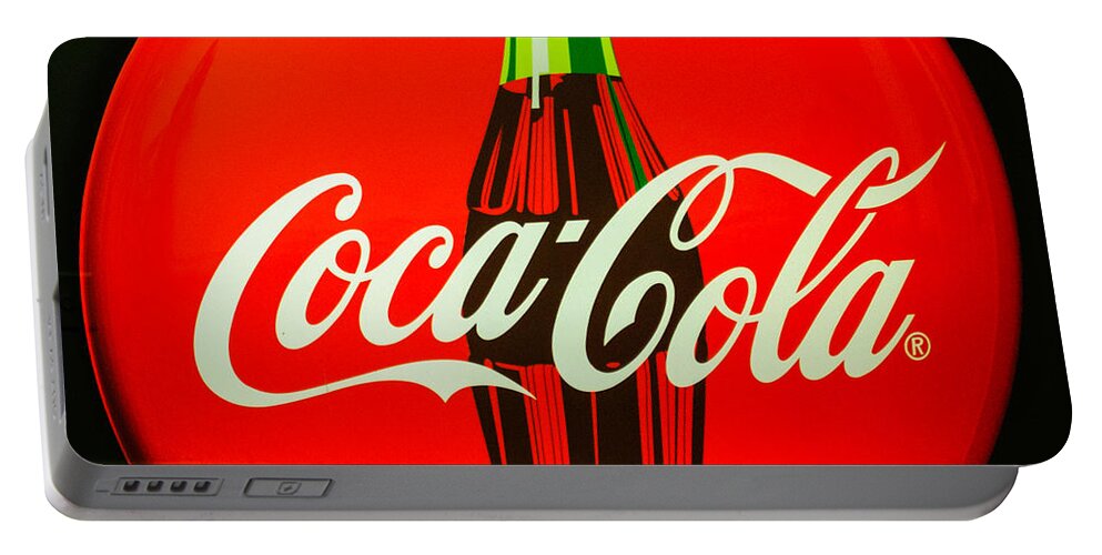 Red Coke Top Portable Battery Charger featuring the photograph Coke Top by Tikvah's Hope