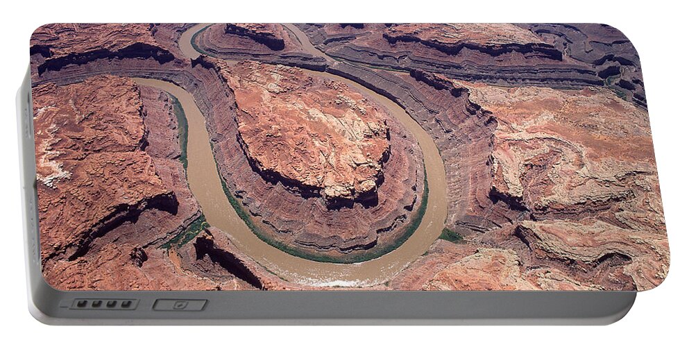 Meander Portable Battery Charger featuring the photograph Colorado River The Loop by Francois Gohier
